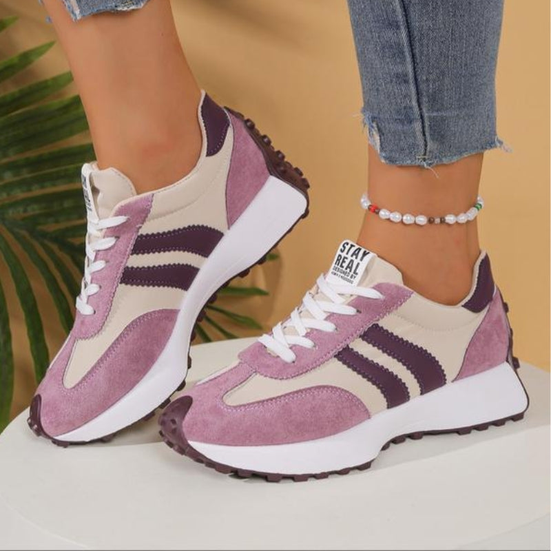 Versatile everyday comfort sneakers, offering breathable design, arch support, and a durable platform sole.