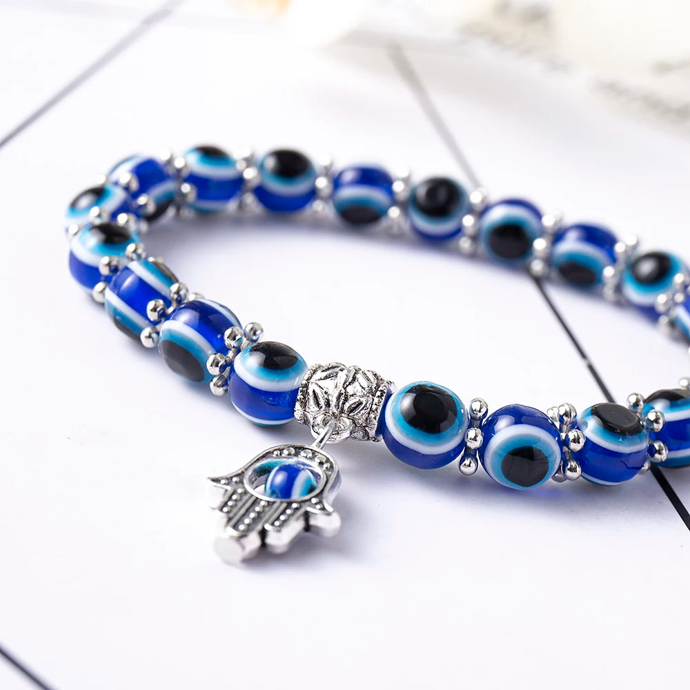 Thoughtful gift: Unisex Evil Eye charm protection anklet, a symbolic piece of jewelry for protection.
