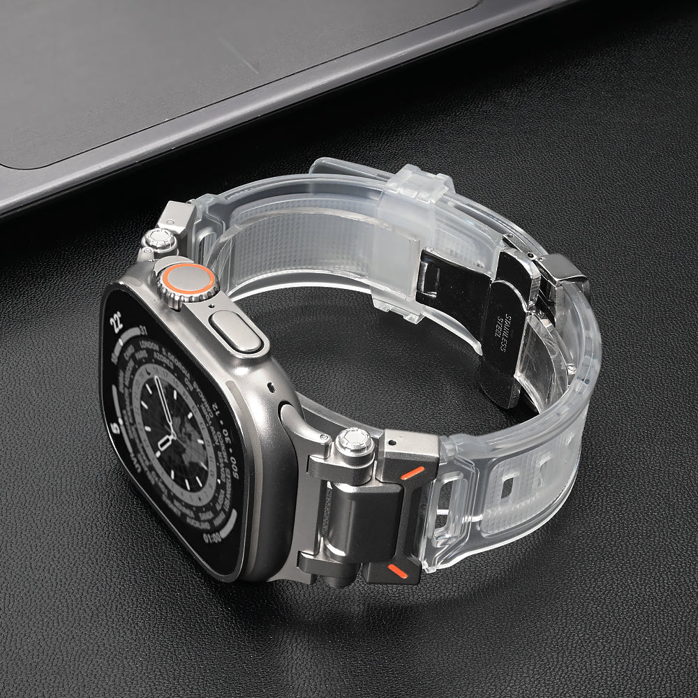 Multi-color silicone smartwatch strap, quick release for easy customization, hypoallergenic & soft.