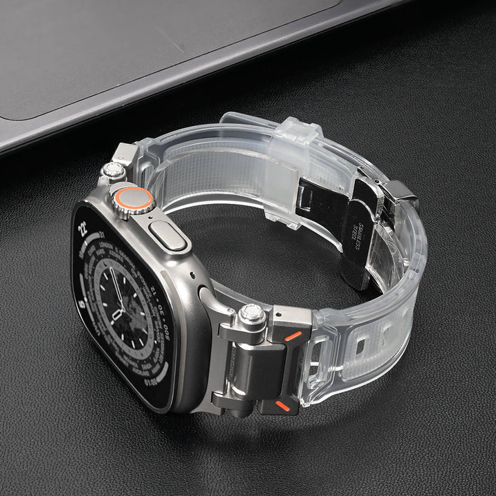 Multi-color silicone smartwatch strap, quick release for easy customization, hypoallergenic & soft.
