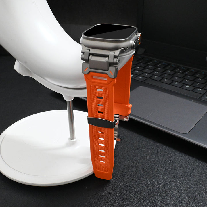 Versatile Explorer silicone smartwatch strap for everyday and active use, comfortable and secure.