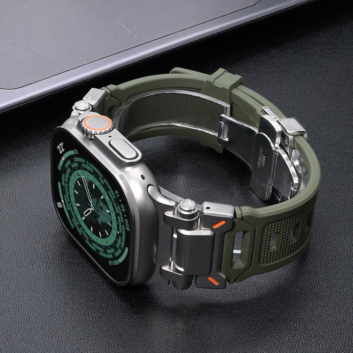 Unisex smartwatch strap, Explorer silicone design, perfect for sports & casual, comfortable fit.