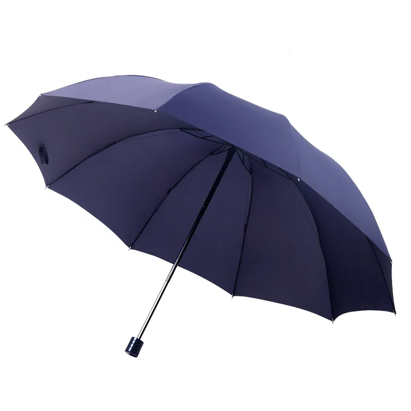 Super large folding travel umbrella, windproof design ensures robust rain protection for men, women, & family.