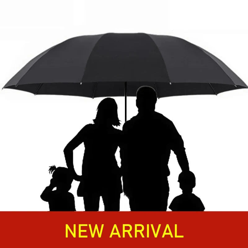 Compact super large folding umbrella, windproof and unisex, providing excellent protection from rain & sun for everyone.