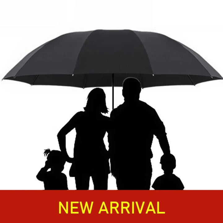 Compact super large folding umbrella, windproof and unisex, providing excellent protection from rain & sun for everyone.
