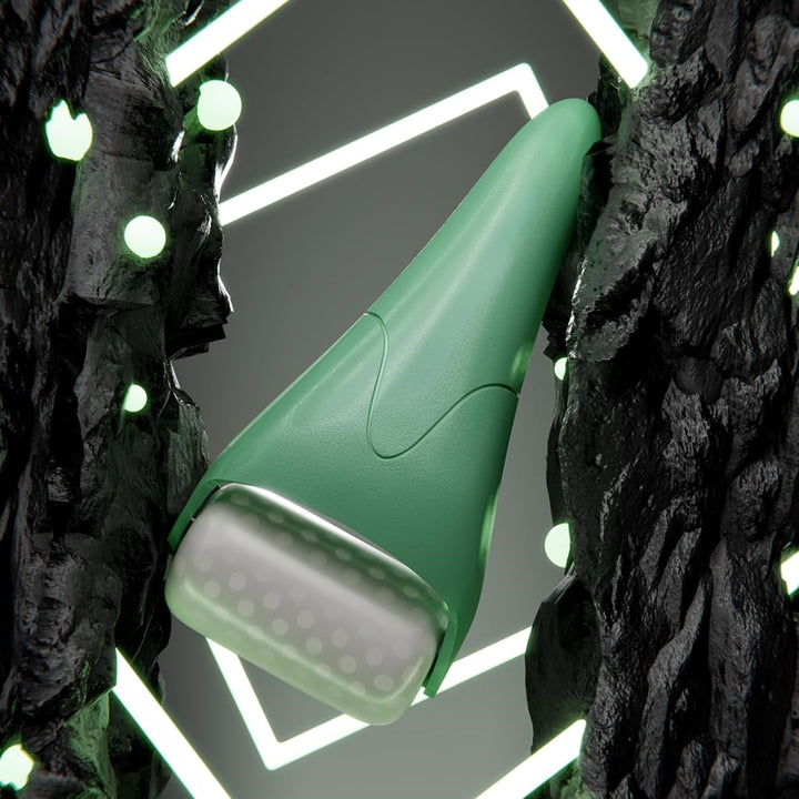 Unisex facial ice roller displayed on a clean white background, emphasizing its modern design as a beauty tool