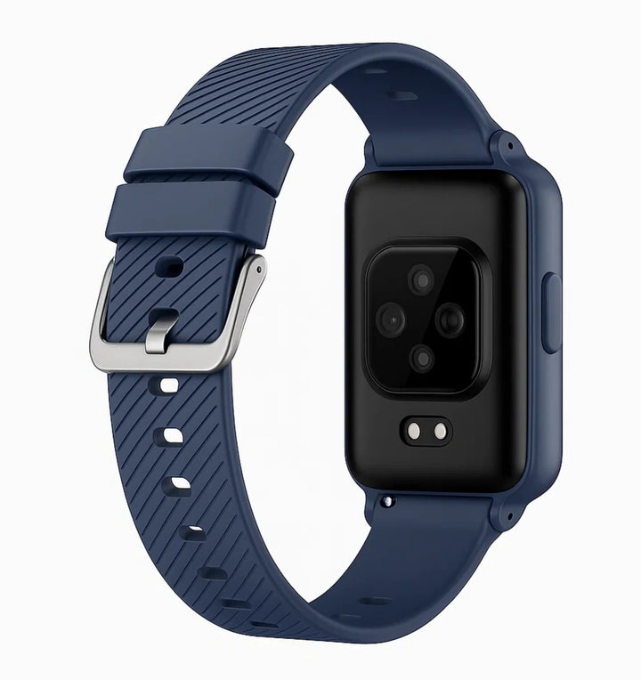 Advanced senior safety smartwatch: fall detection, GPS, emergency call, activity monitor, waterproof.