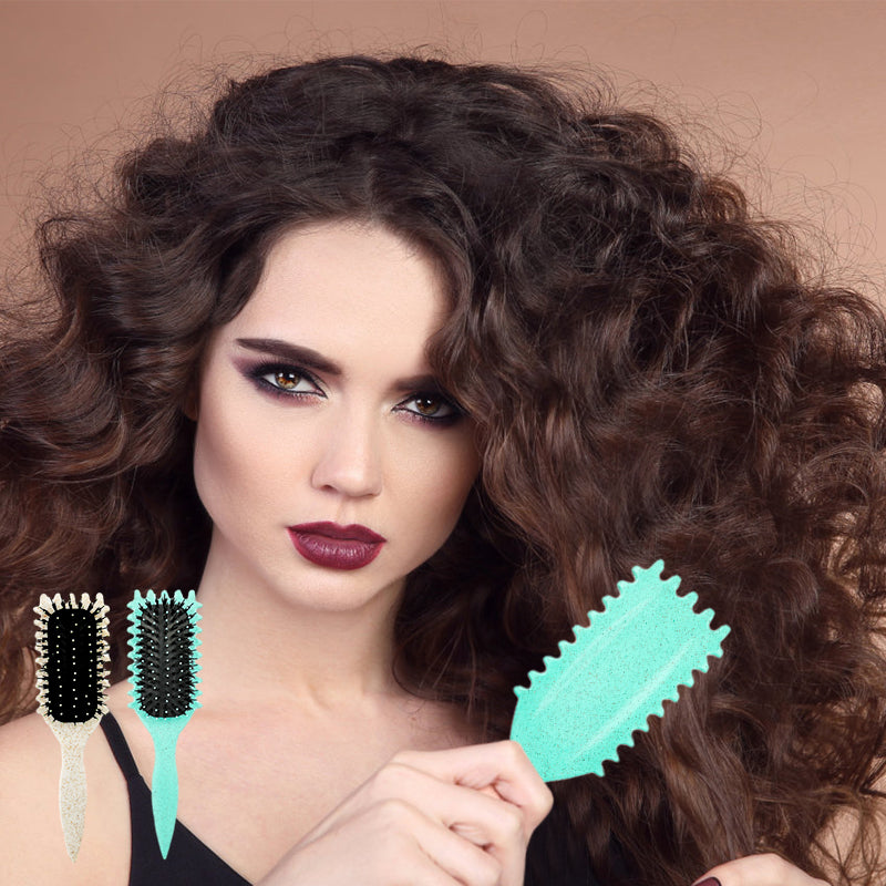 Unisex fast drying vent hair brush for frizz control & quick detangling.