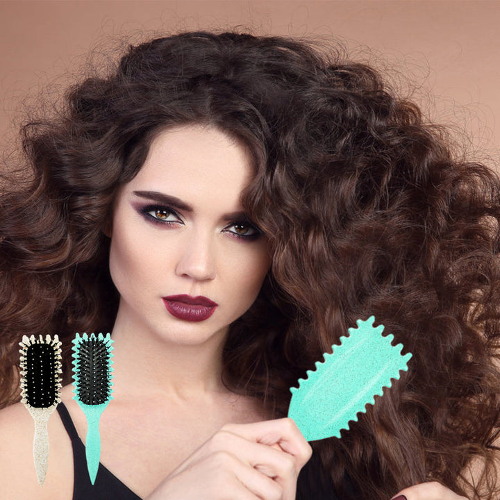 Unisex fast drying vent hair brush for frizz control & quick detangling.