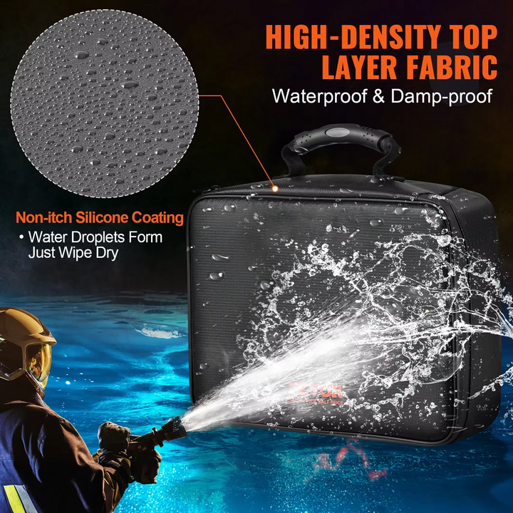 Keep essential documents safe with this fireproof waterproof document organizer bag for peace of mind.