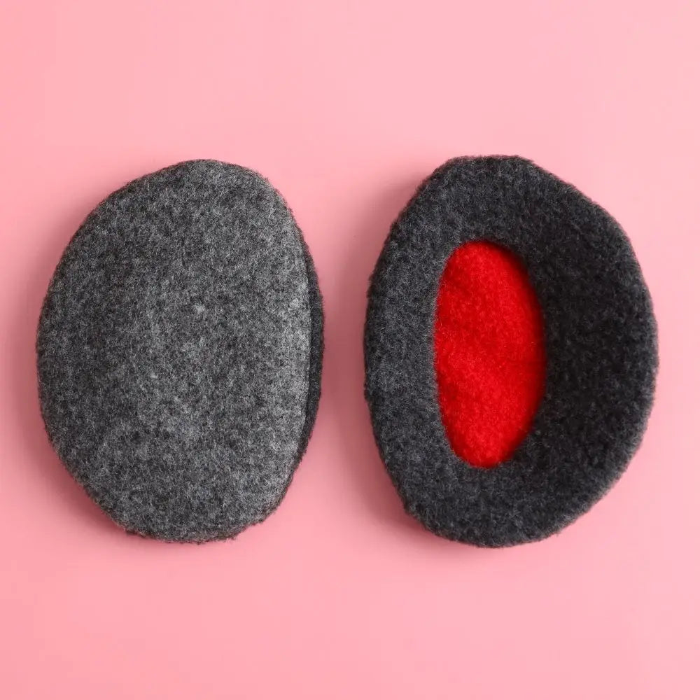 Unisex fleece bandless ear muffs for discreet winter warmth. Portable ear warmers for cold weather outdoor activities.