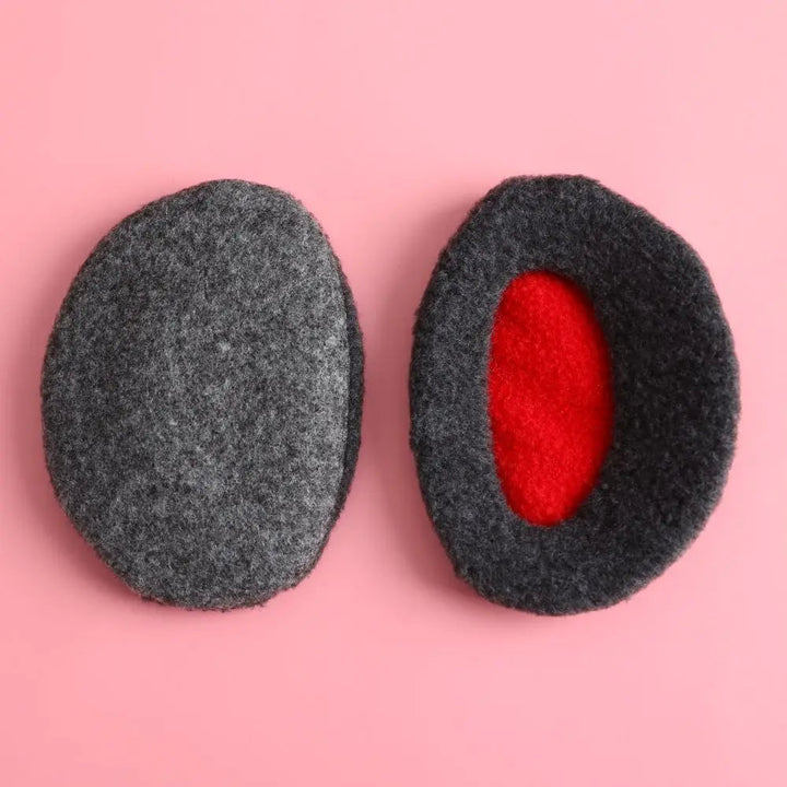 Unisex fleece bandless ear muffs for discreet winter warmth. Portable ear warmers for cold weather outdoor activities.