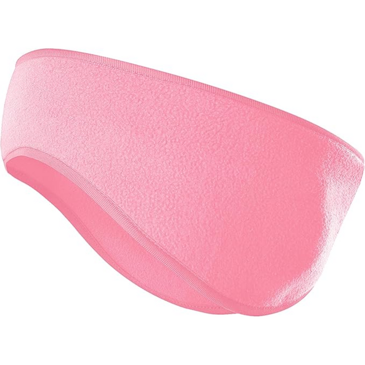 Side view of a unisex fleece ear warmer headband, showing comfortable ear coverage.