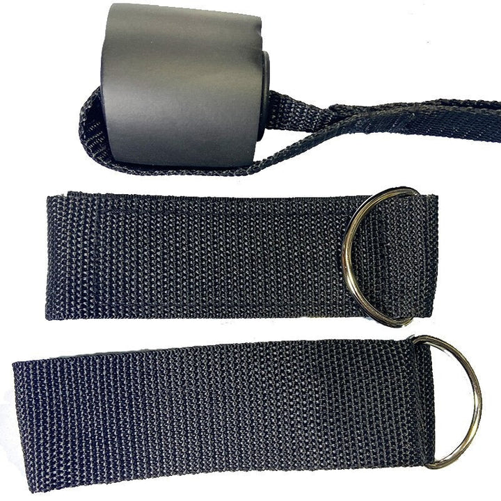 Exercise bands set for physical therapy, strength training, and a complete full body workout alternative.