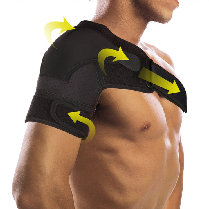 Athletic FlexiShoulder support brace for joint stability, posture correction & muscle relief. Unisex.