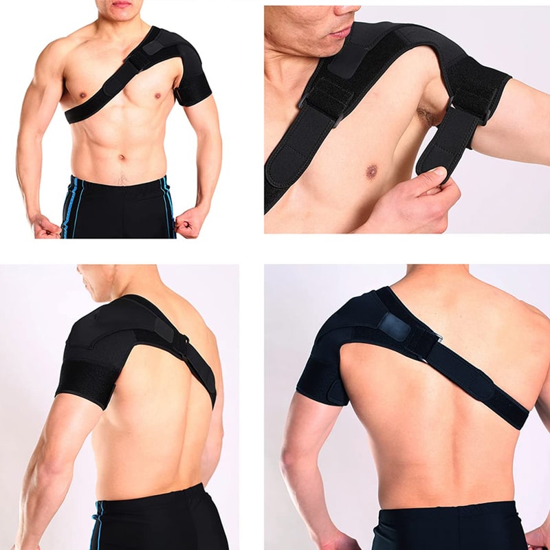 Adjustable FlexiShoulder comfort brace. Unisex support for pain relief, posture, & joint stability.