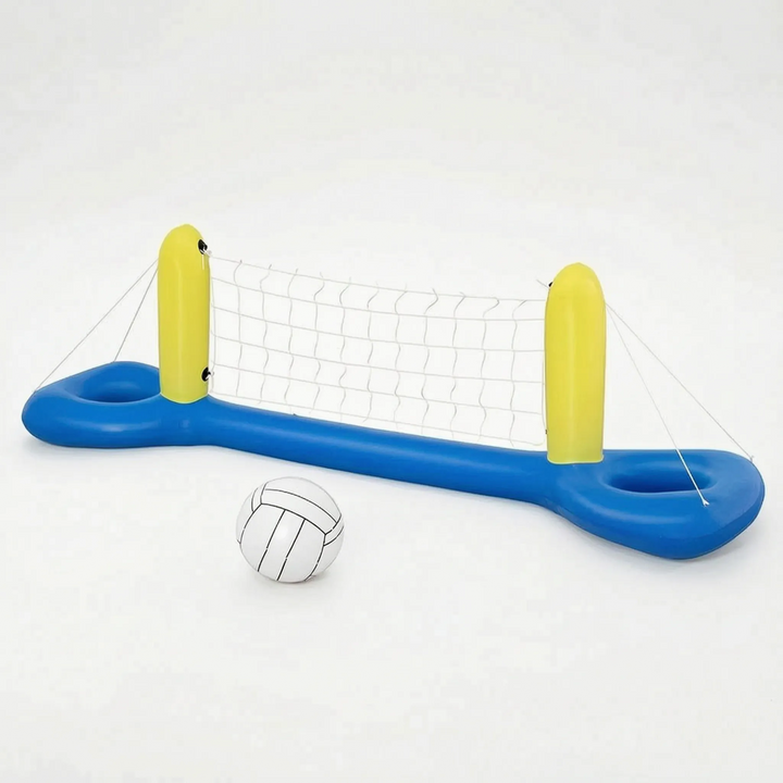 Unisex floating pool activity net, durable inflatable toy for backyard fun, perfect for water sports & outdoor play.