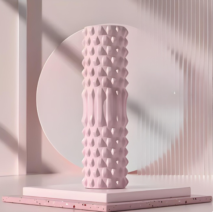 High-density foam massage roller for effective deep tissue muscle relief and recovery.