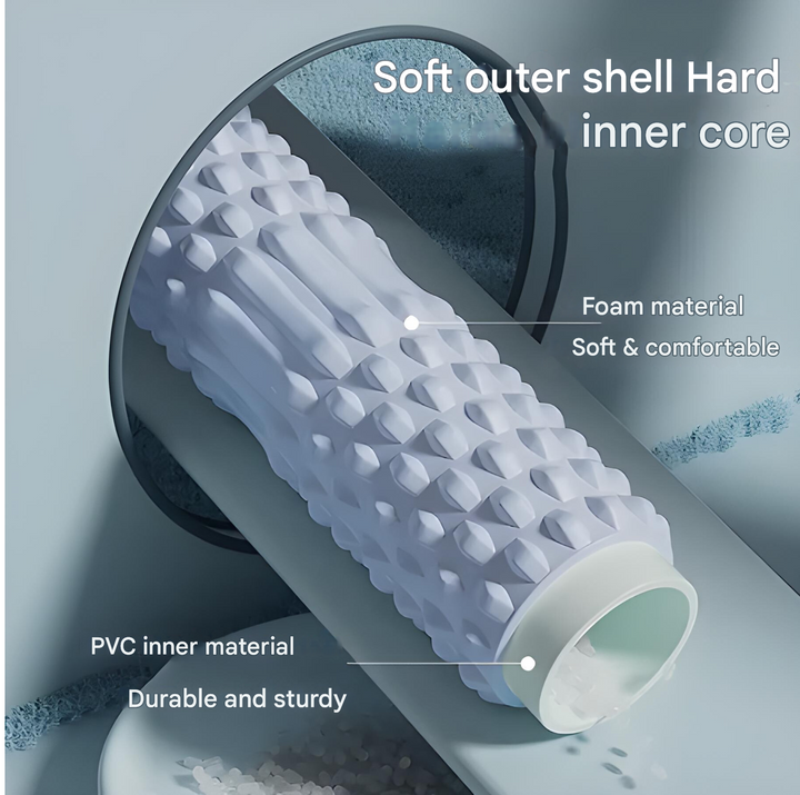 Durable foam roller for athletes, yoga practitioners, and anyone seeking muscle relief and recovery.