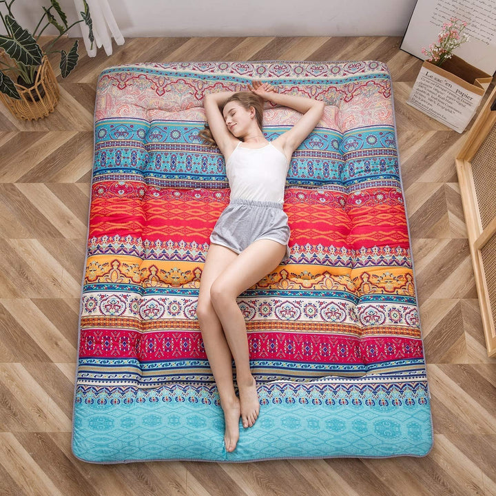 Memory foam foldable futon, Japanese style, provides firm yet comfortable support
