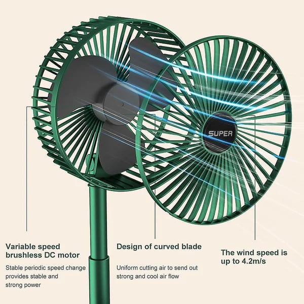 Foldable portable fan, compact and easy to carry. USB mini fan for travel, desk, or personal summer cooling.