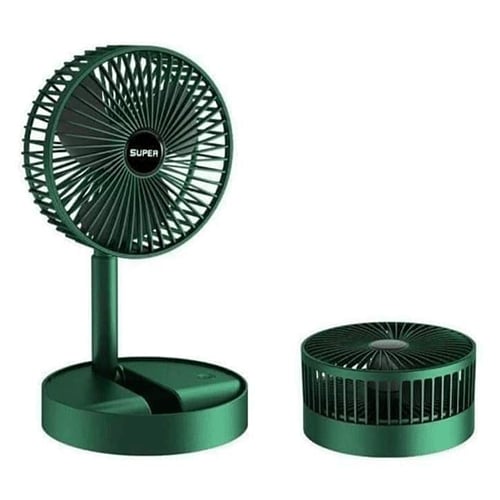 Mini foldable desk fan, USB rechargeable for personal cooling. Perfect portable fan for office, travel, or summer.