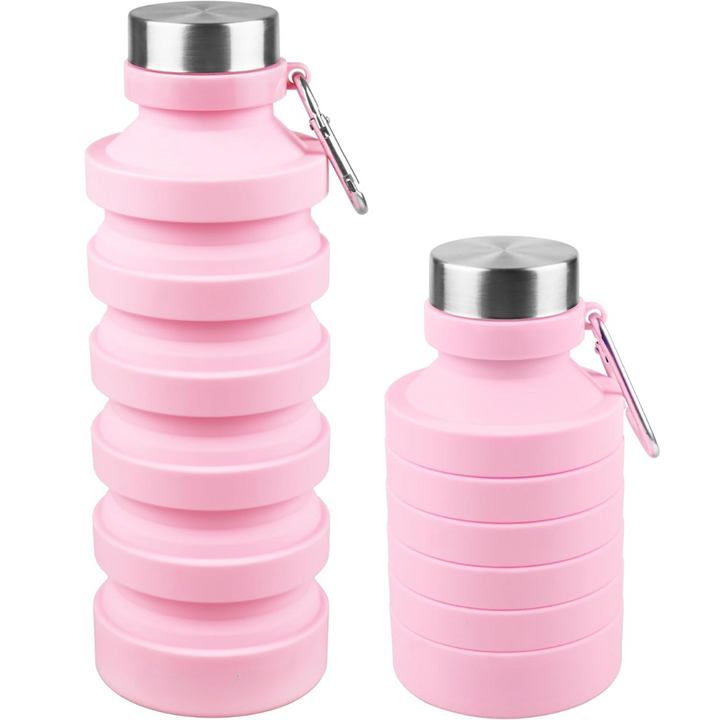 Robust shockproof foldable water bottle. Durable silicone design for active lifestyles, hiking, and gym.