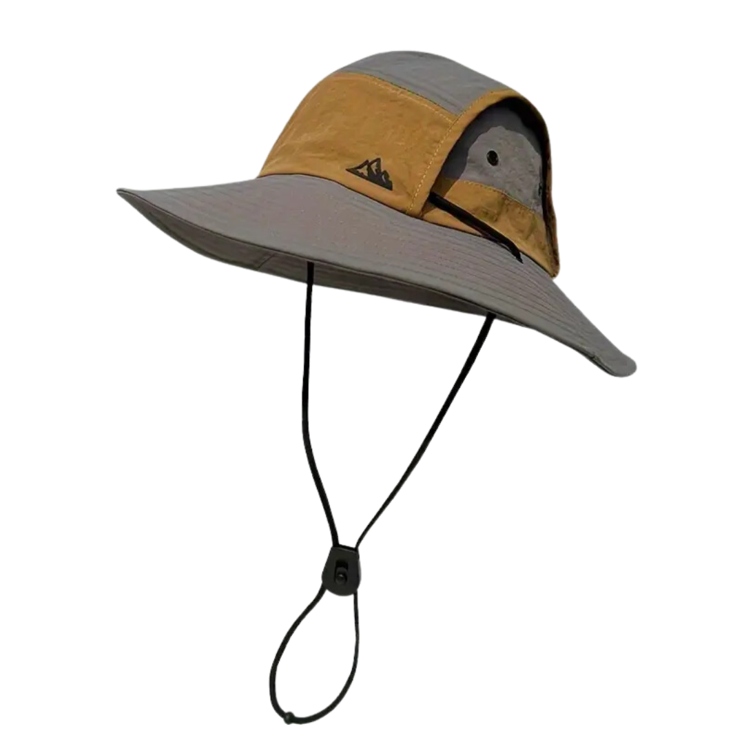 Lightweight foldable sun hat for men and women, perfect for outdoor activities and travel