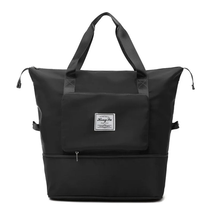 Lightweight foldable duffle bag, ideal for weekend getaways, gym, or as a personal item for travel.