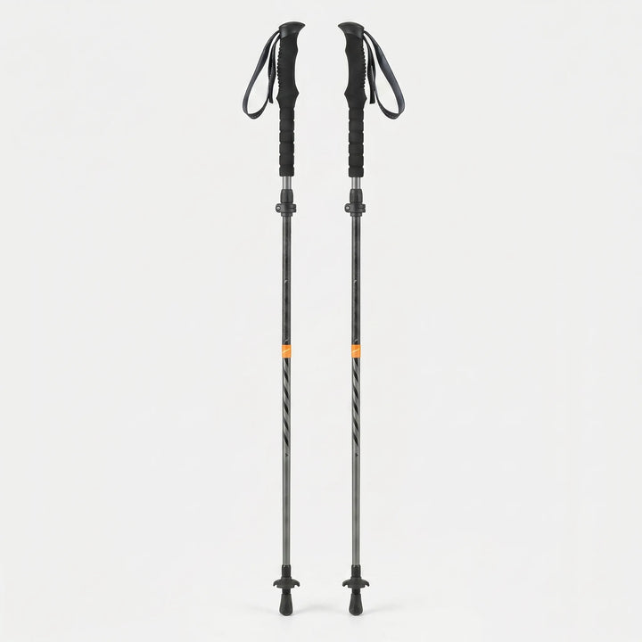 Ultralight aluminum folding trekking pole, compact & durable design for hiking, walking & outdoor adventures.