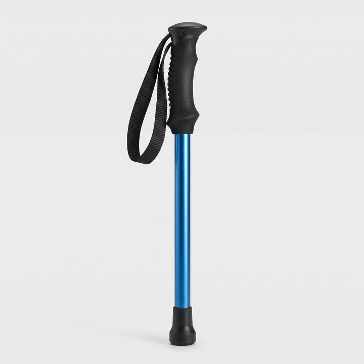 Collapsible trekking pole for backpacking & outdoor adventures. Lightweight, folding design with shock absorption.