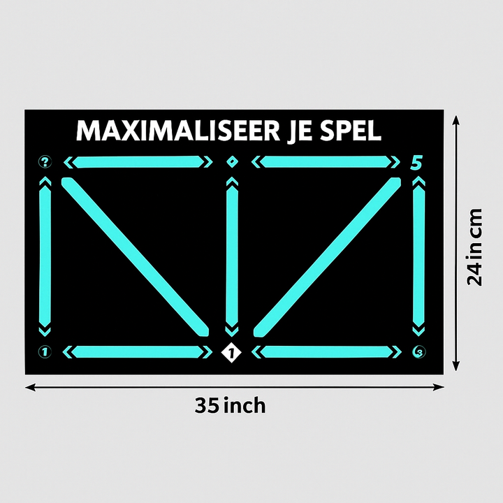 Unisex football training mat featuring clear markings for effective soccer technique and skill improvement.