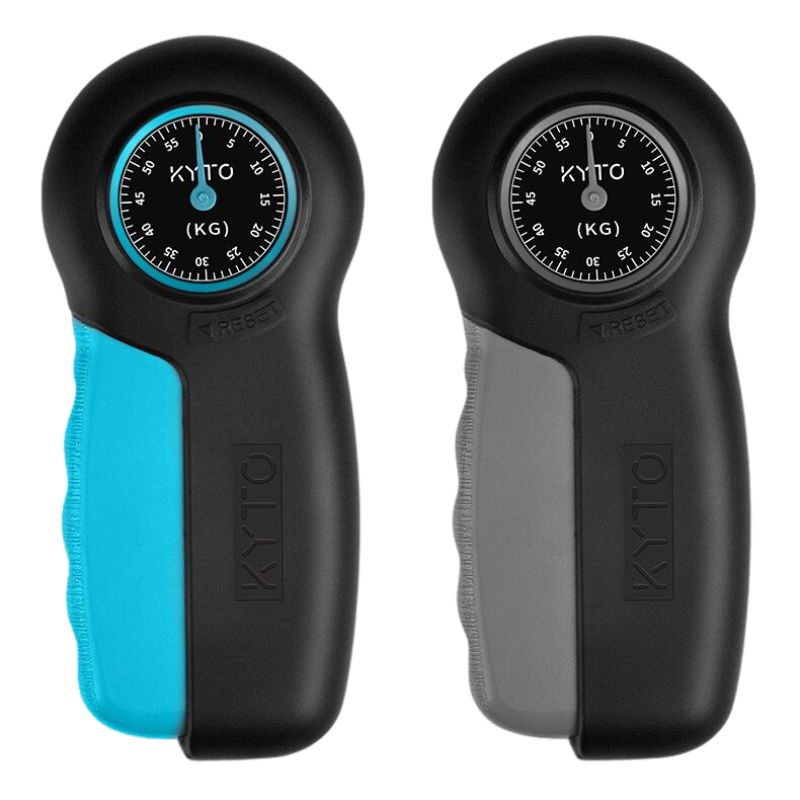 Grip strength trainer for physical therapy, forearm strengthening, & hand rehabilitation. Digital measurement included.