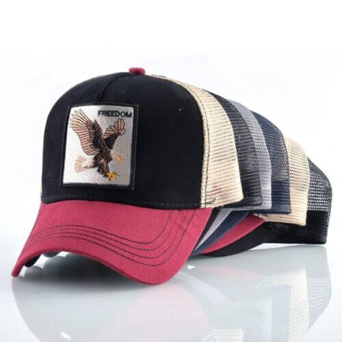 Iconic Freedom Eagle baseball cap, unisex, adjustable for sun protection & everyday headwear.