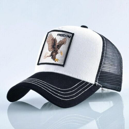 Sporty unisex baseball cap with a bold Freedom Eagle design, perfect for casual outdoor wear.