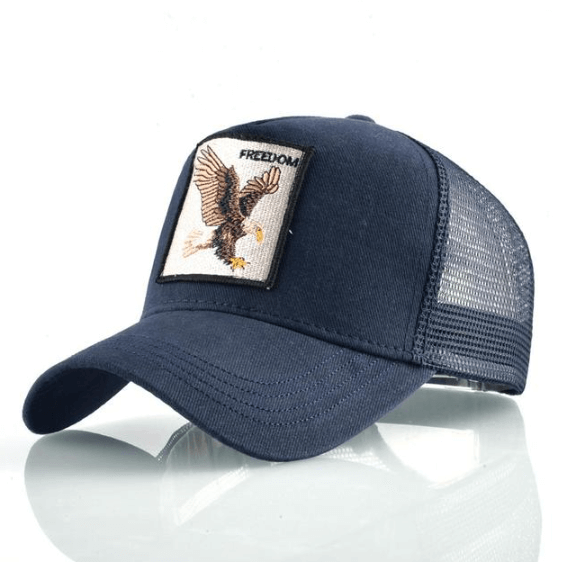 Embroidered Freedom Eagle baseball cap, adjustable for ultimate comfort & sun protection.