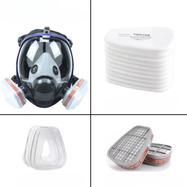 Full face anti-fog respirator mask, versatile personal protective equipment