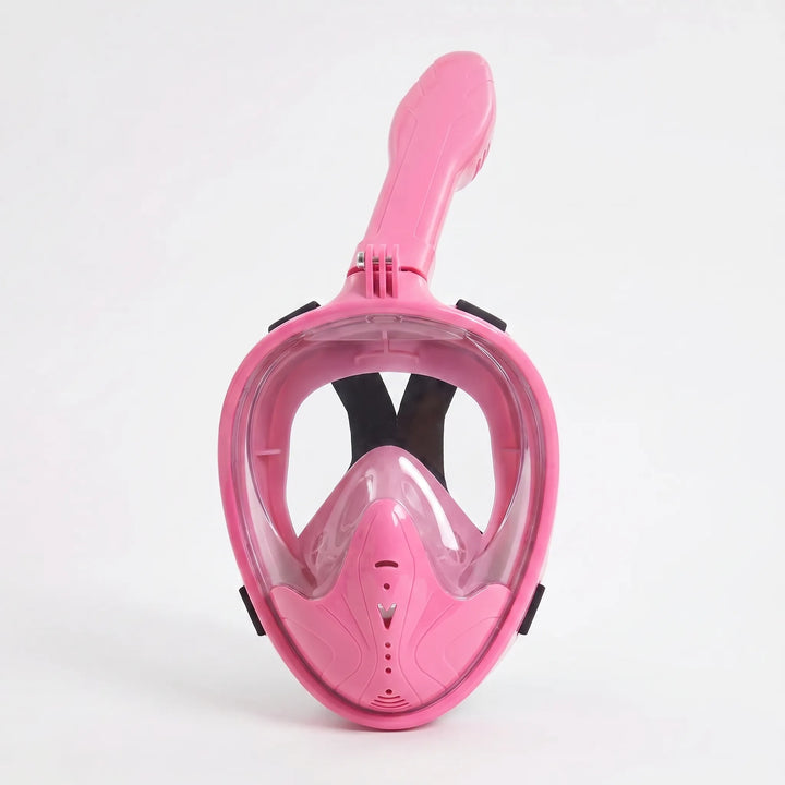 Unisex full-face snorkel mask for amazing panoramic beach & ocean adventures during your tropical vacation.