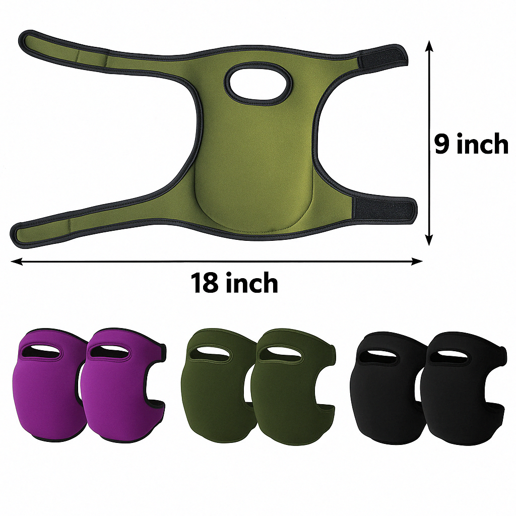 Premium unisex gardening knee pads. Durable knee protectors for ultimate comfort & safety during all outdoor & DIY tasks.