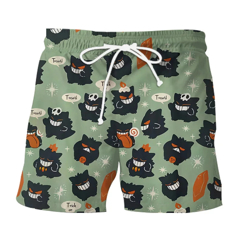 Comfortable Gengar & Snorlax t-shirt and shorts set, ideal unisex loungewear