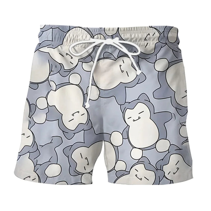 Gengar & Snorlax character print sleepwear, a fun and cozy unisex summer lounge set