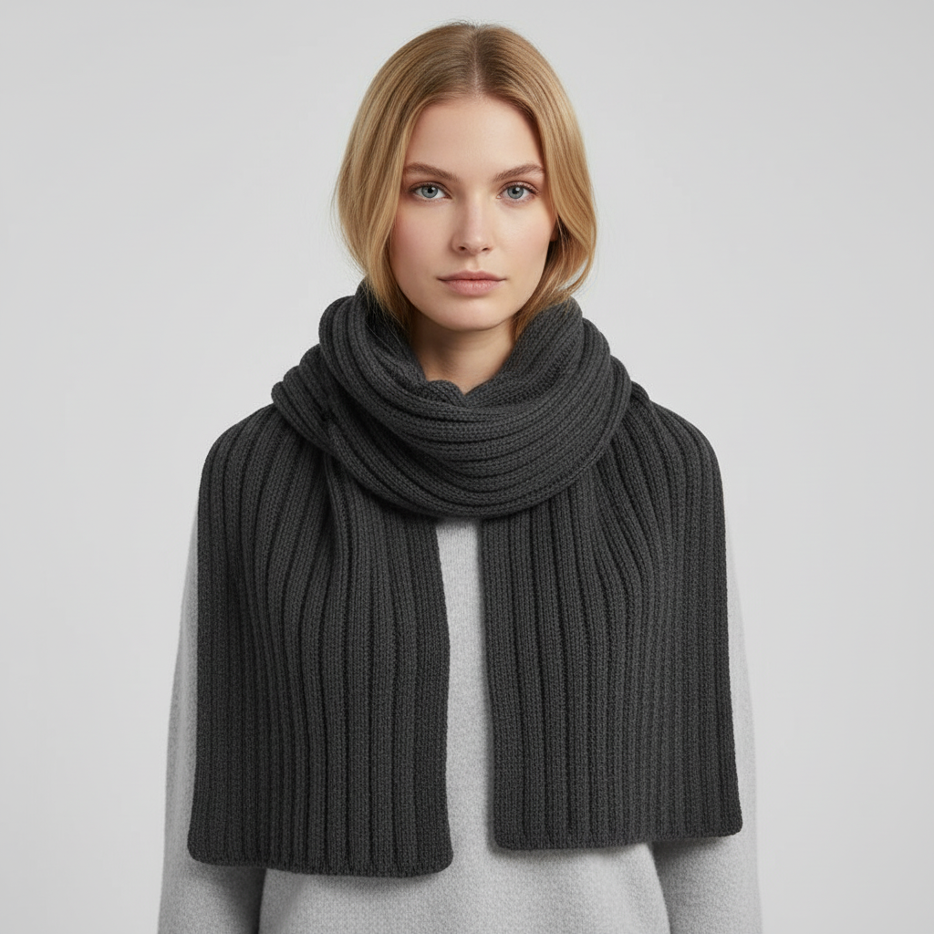 Stylish unisex geometric winter scarf, perfect fashion accessory for warmth