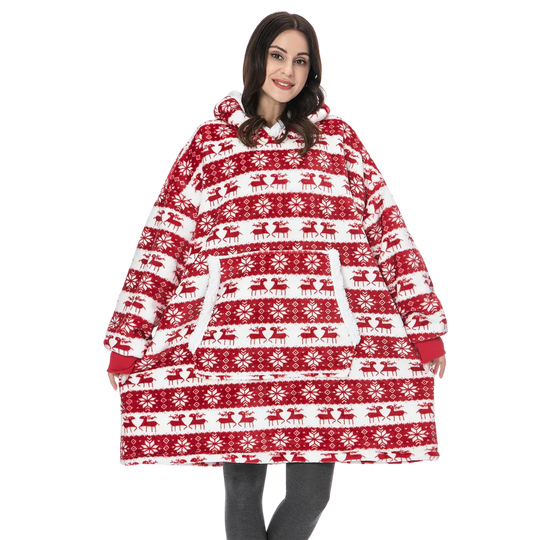 Cozy oversized hoodie, unisex design, perfect soft loungewear blanket with pockets.