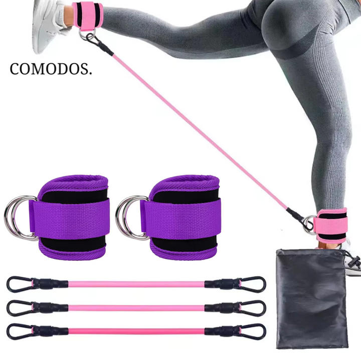 Boost your leg day with unisex glute resistance bands. Strength training workout gear for home or travel.
