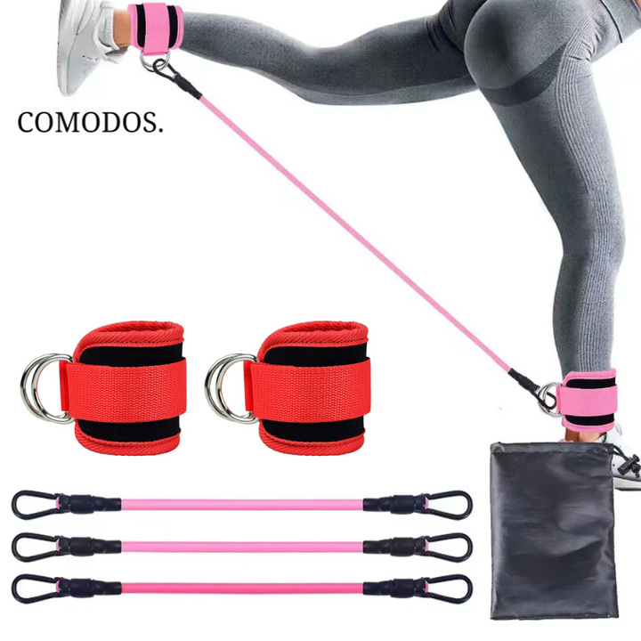 Multi-level resistance bands for unisex glute & leg workouts. Perfect fitness equipment for progressive training.