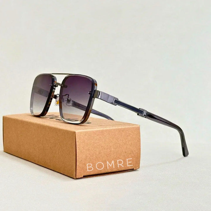 Unisex gradient lens sunglasses with 100% UV protection, modern design & lightweight frame for daily fashion.
