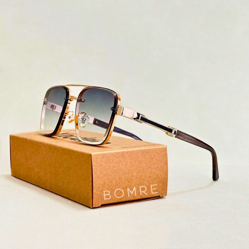 Stylish unisex gradient shades, offering full UV protection. Perfect fashion eyewear with a vintage-modern look.