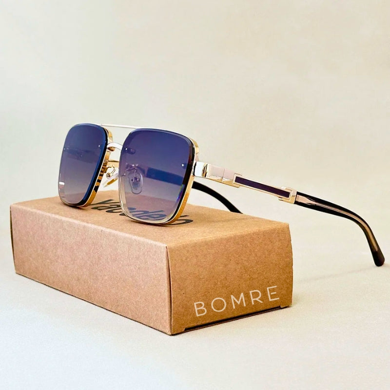 Lightweight unisex sunglasses featuring gradient lenses & robust UV protection. Fashionable eyewear with a sleek modern design.