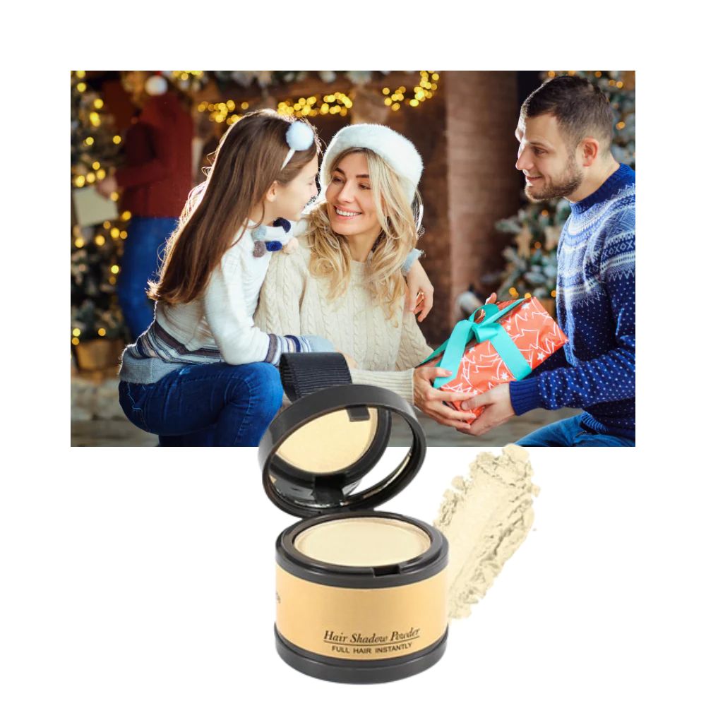 Waterproof hair root touch-up powder to conceal thinning hair & create a thicker look.