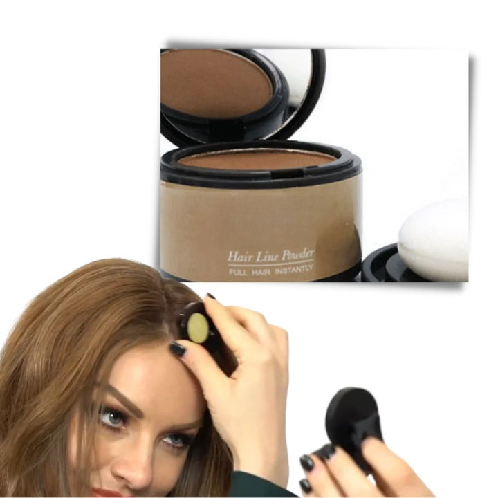Unisex hair loss solution: waterproof powder for fuller hair & a seamless hairline.